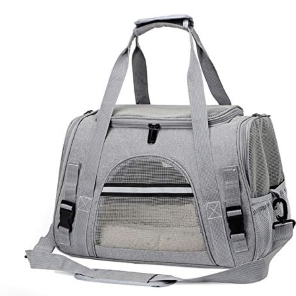Gray Pet Carrier Bag